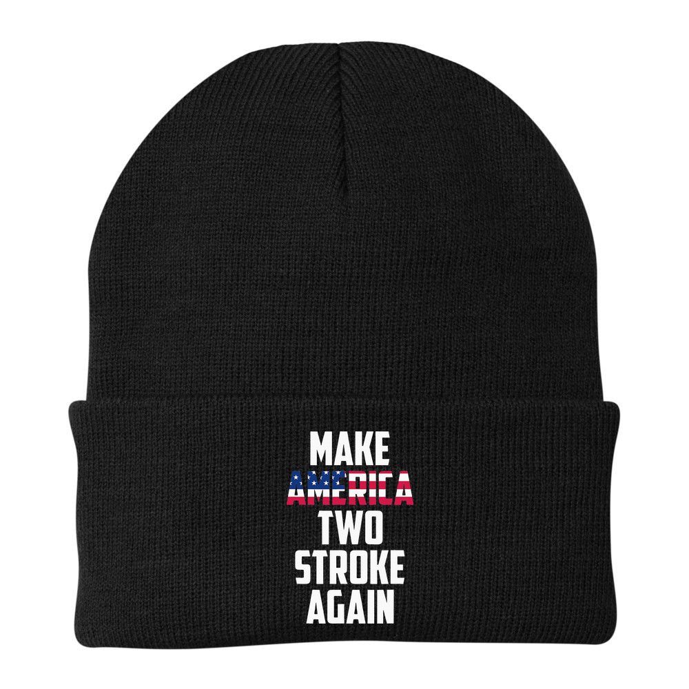 Make America Two Stroke Again Bikers Motorcycle Beanie