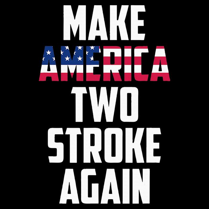 Make America Two Stroke Again Bikers Motorcycle 16 in Basic Backpack
