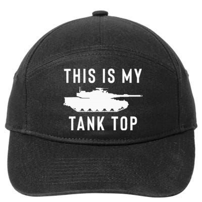 M1 Abrams Tank Funny Sarcastic Military Pun Gift 7-Panel Snapback Hat