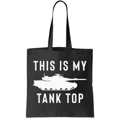 M1 Abrams Tank Funny Sarcastic Military Pun Gift Tote Bag