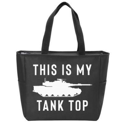 M1 Abrams Tank Funny Sarcastic Military Pun Gift Zip Tote Bag