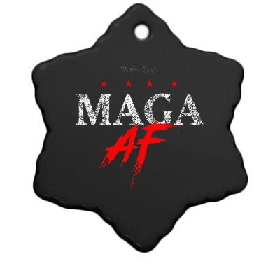 Maga Af Trump 2024 Republican Take America Back Ceramic Star Ornament