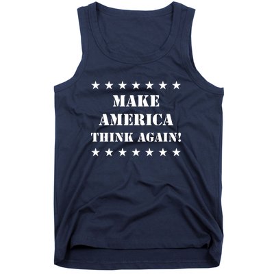 Make America Think Again Anti Donald Trump Tank Top