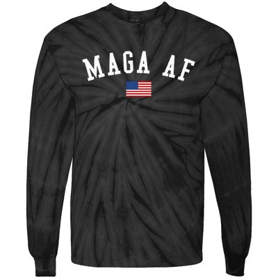 Maga Af Trump 2024 Republican Take America Back Tie-Dye Long Sleeve Shirt