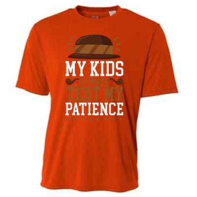 My Always Test My Patience Grandfather Uncle Dad Papa Cooling Performance Crew T-Shirt