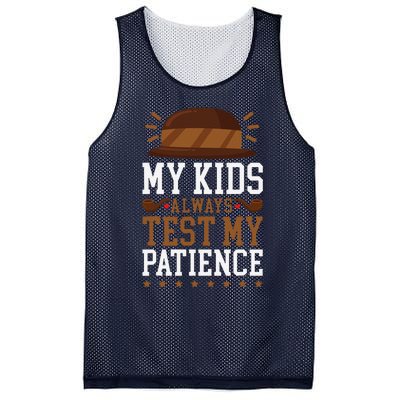 My Always Test My Patience Grandfather Uncle Dad Papa Mesh Reversible Basketball Jersey Tank