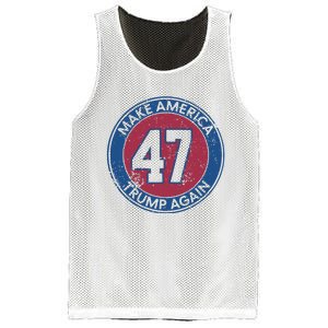 Make America Trump Again Trump 47 2024 Mesh Reversible Basketball Jersey Tank