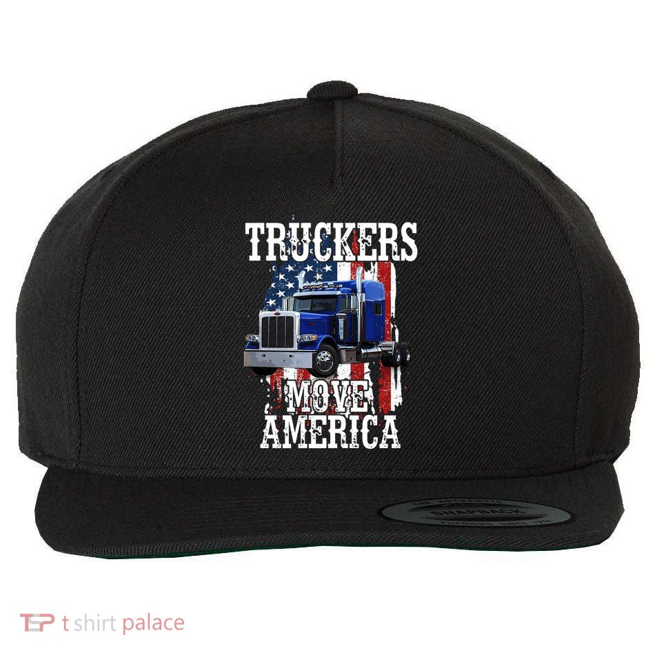 Move America Truckers USA Wool Snapback Cap