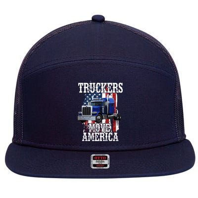 Move America Truckers USA 7 Panel Mesh Trucker Snapback Hat