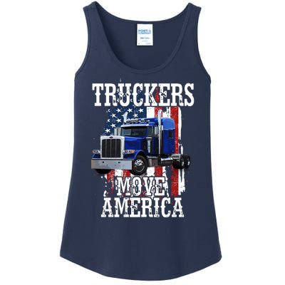 Move America Truckers USA Ladies Essential Tank