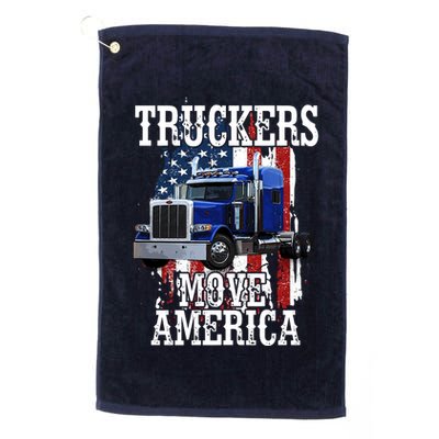 Move America Truckers USA Golf Towel