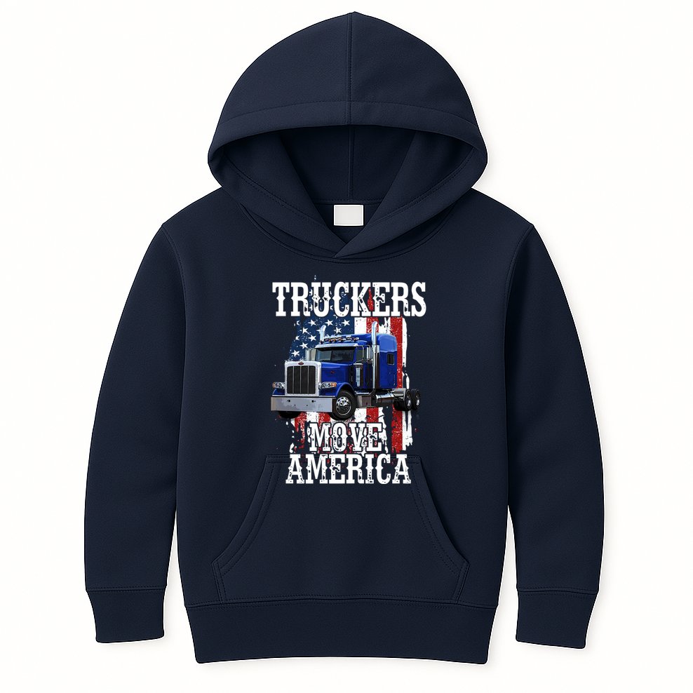 Move America Truckers USA Kids Hoodie