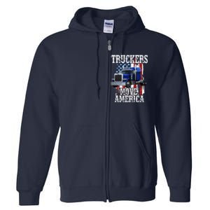 Move America Truckers USA Full Zip Hoodie