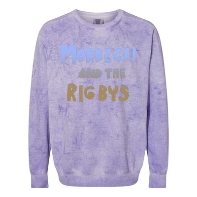 Mordecai And The Rigbys Ringer Colorblast Crewneck Sweatshirt