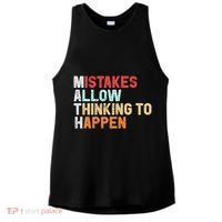 Mistakes Allow Thinking To Happen Math Teacher Math Amazon.com Ladies PosiCharge Tri-Blend Wicking Tank