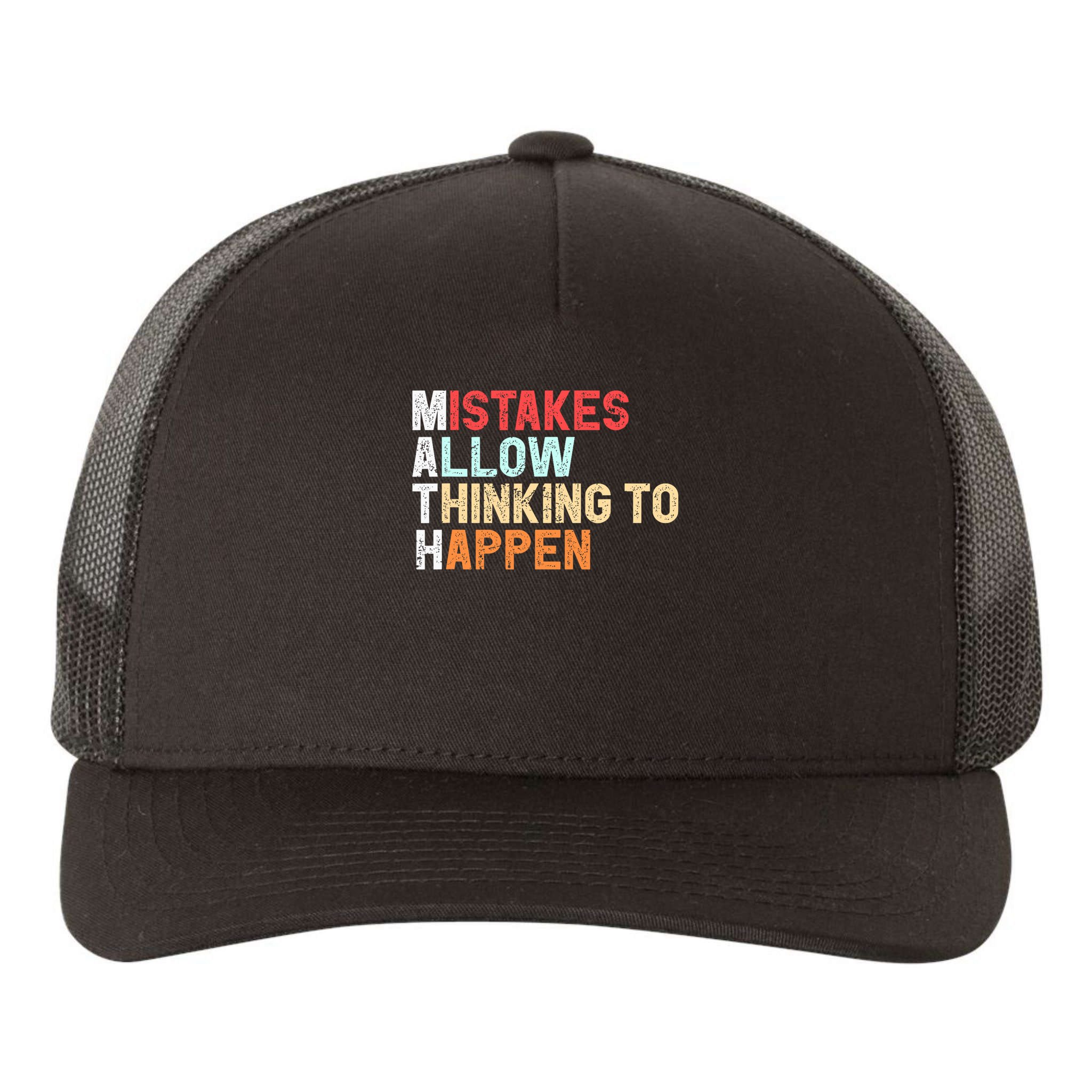 Mistakes Allow Thinking To Happen Math Teacher Math Amazon.com Yupoong Adult 5-Panel Trucker Hat