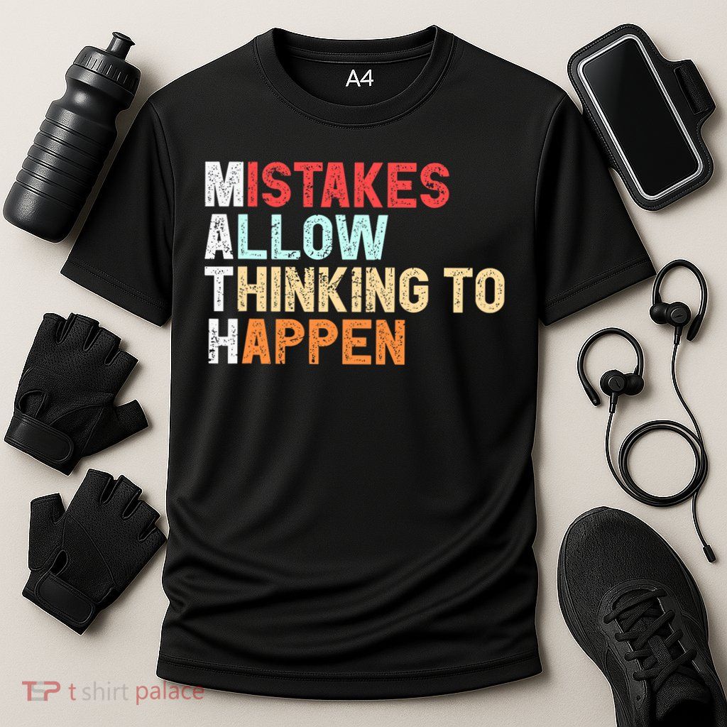 Mistakes Allow Thinking To Happen Math Teacher Math Amazon.com Performance Shirt
