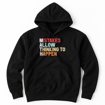 Mistakes Allow Thinking To Happen Math Teacher Math Amazon.com Hoodie