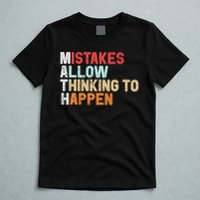 Mistakes Allow Thinking To Happen Math Teacher Math Amazon.com T-Shirt