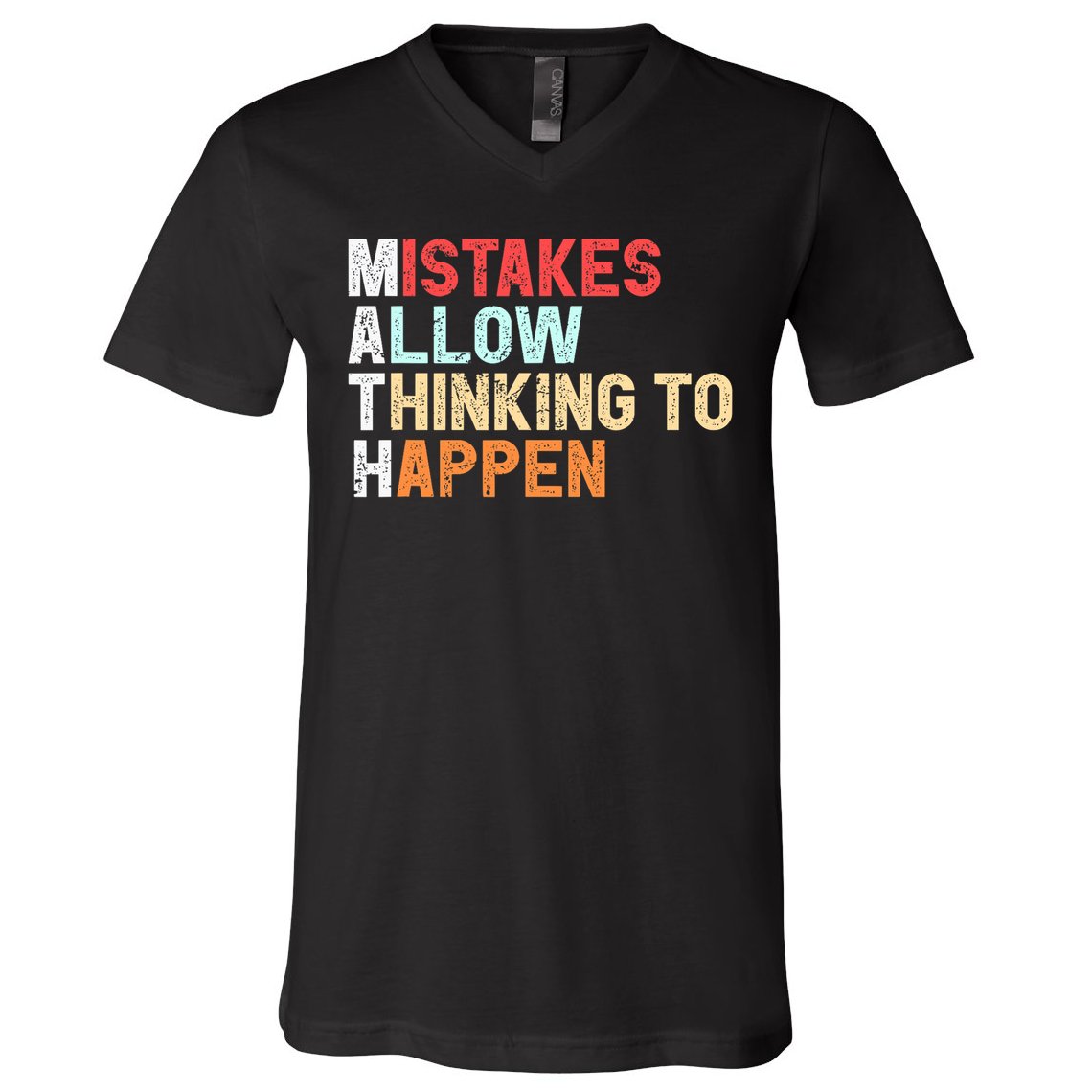 Mistakes Allow Thinking To Happen Math Teacher Math Amazon.com V-Neck T-Shirt
