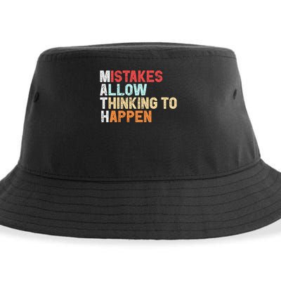 Mistakes Allow Thinking To Happen Math Teacher Math Amazon.com Sustainable Bucket Hat