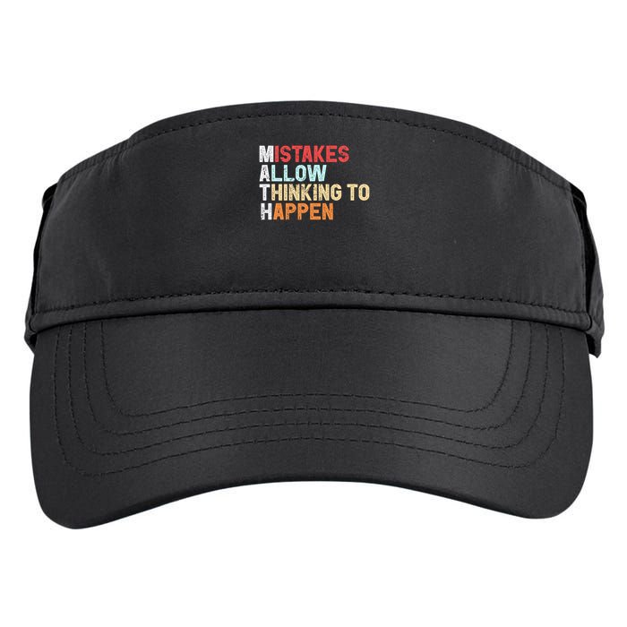 Mistakes Allow Thinking To Happen Math Teacher Math Amazon.com Adult Drive Performance Visor