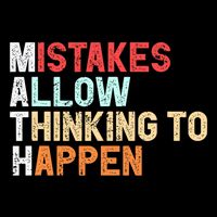 Mistakes Allow Thinking To Happen Math Teacher Math Amazon.com Drawstring Bag