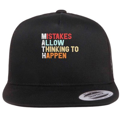 Mistakes Allow Thinking To Happen Math Teacher Math Amazon.com Flatbill Hat