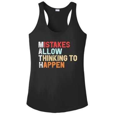 Mistakes Allow Thinking To Happen Math Teacher Math Amazon.com Ladies PosiCharge Competitor Racerback Tank