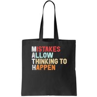 Mistakes Allow Thinking To Happen Math Teacher Math Amazon.com Bag