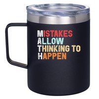 Mistakes Allow Thinking To Happen Math Teacher Math Amazon.com 12oz Stainless Steel Coffee Mug