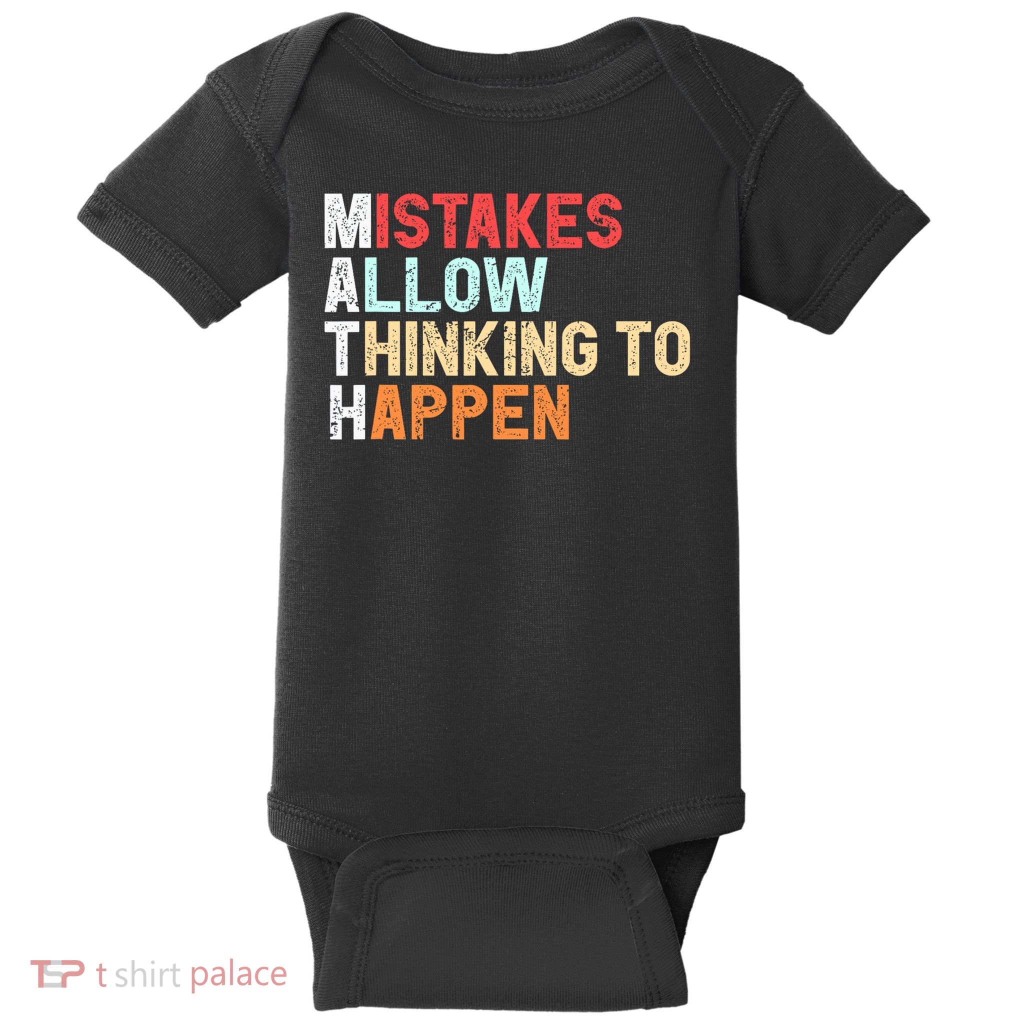Mistakes Allow Thinking To Happen Math Teacher Math Amazon.com Baby Bodysuit