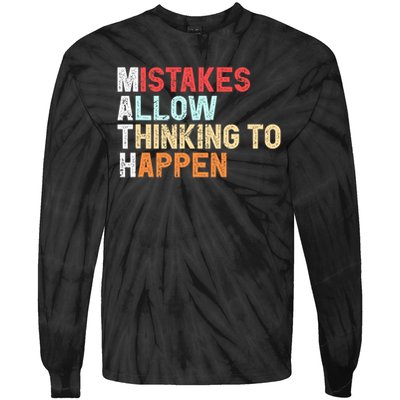 Mistakes Allow Thinking To Happen Math Teacher Math Amazon.com Tie-Dye Long Sleeve Shirt