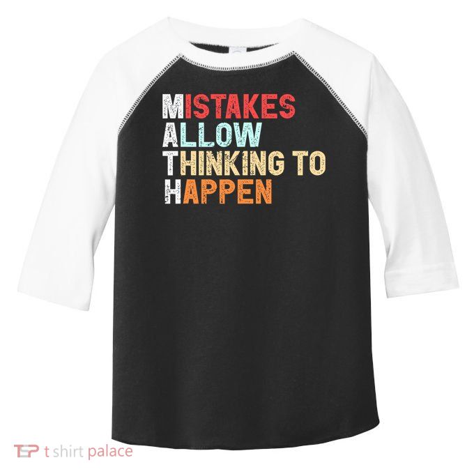 Mistakes Allow Thinking To Happen Math Teacher Math Amazon.com Toddler Fine Jersey T-Shirt