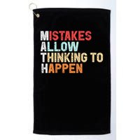 Mistakes Allow Thinking To Happen Math Teacher Math Amazon.com Golf Towel