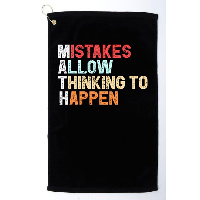 Mistakes Allow Thinking To Happen Math Teacher Math Amazon.com Golf Towel