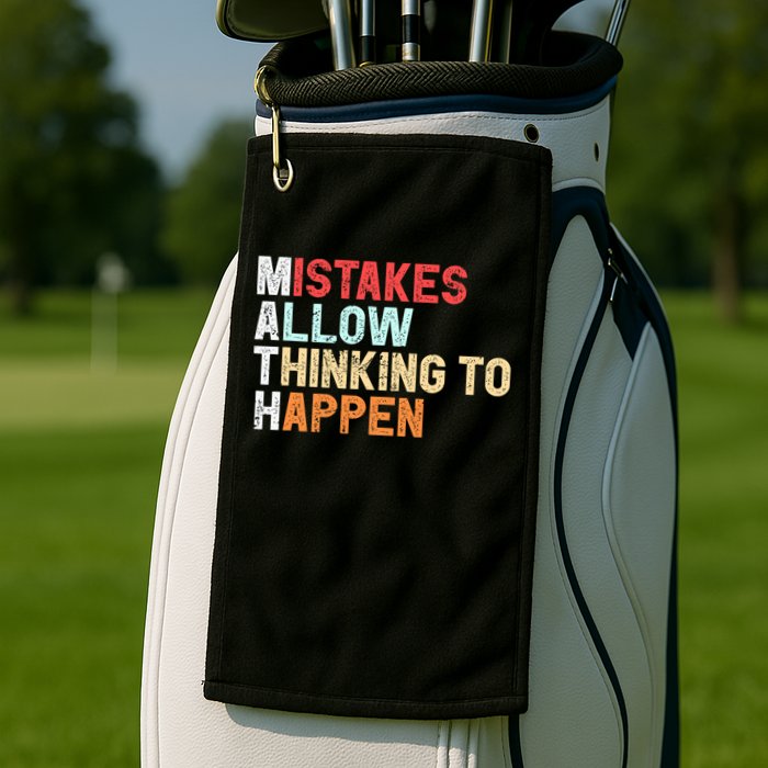 Mistakes Allow Thinking To Happen Math Teacher Math Amazon.com Golf Towel