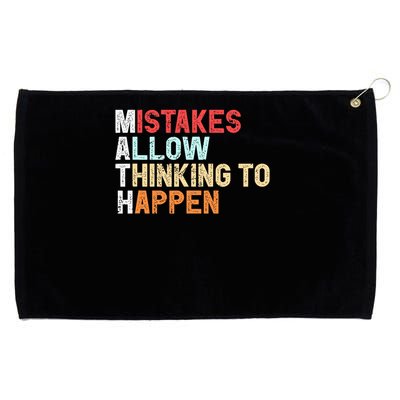 Mistakes Allow Thinking To Happen Math Teacher Math Amazon.com Grommeted Golf Towel