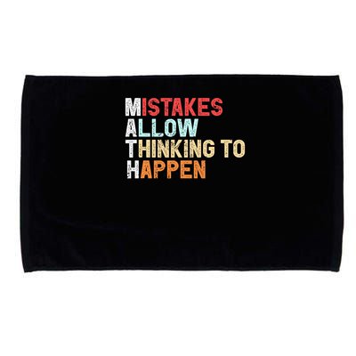 Mistakes Allow Thinking To Happen Math Teacher Math Amazon.com Microfiber Hand Towel