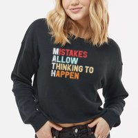 Mistakes Allow Thinking To Happen Math Teacher Math Amazon.com Cropped Pullover Crew