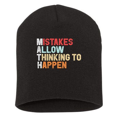 Mistakes Allow Thinking To Happen Math Teacher Math Amazon.com Short Acrylic Beanie
