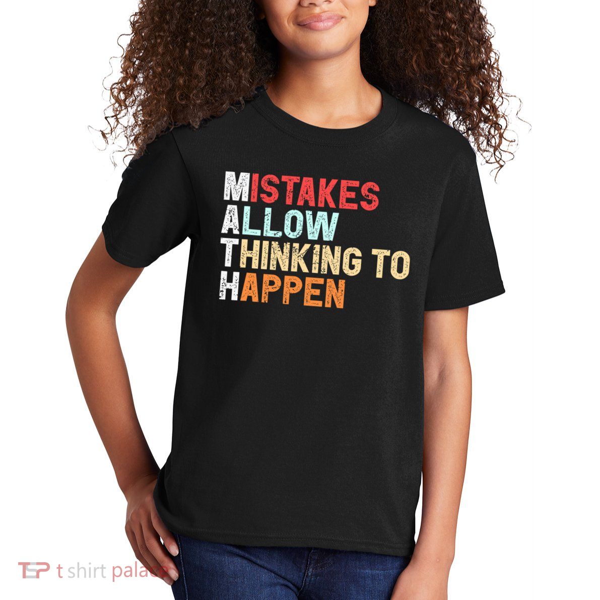 Mistakes Allow Thinking To Happen Math Teacher Math Amazon.com Kids T-Shirt