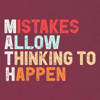 Mistakes Allow Thinking To Happen Math Teacher Math Amazon.com 16oz Travel Tumbler