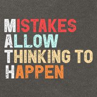 Mistakes Allow Thinking To Happen Math Teacher Math Amazon.com Cotton Canvas Backpack