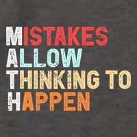 Mistakes Allow Thinking To Happen Math Teacher Math Amazon.com Vector Backpack