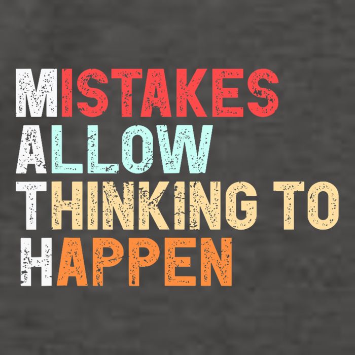 Mistakes Allow Thinking To Happen Math Teacher Math Amazon.com Vector Backpack