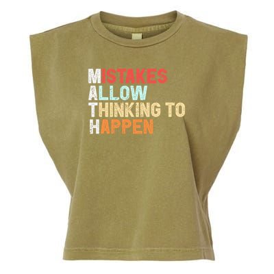 Mistakes Allow Thinking To Happen Math Teacher Math Amazon.com Garment-Dyed Women's Muscle Tee