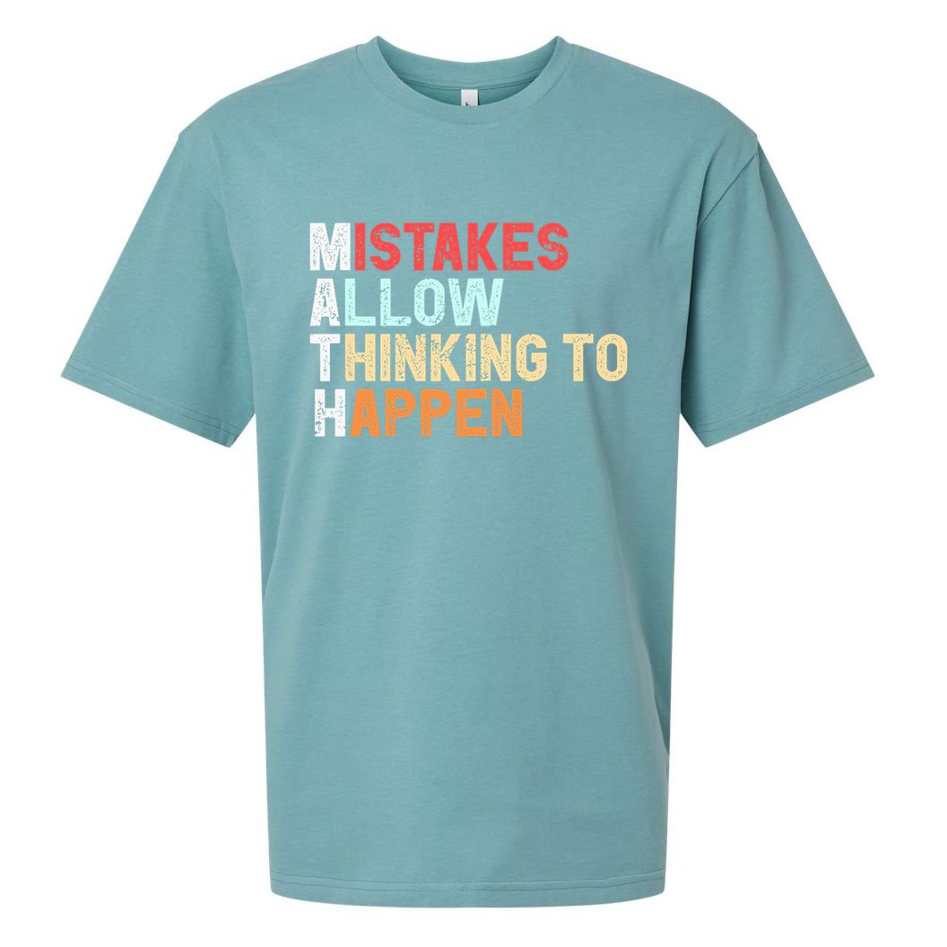 Mistakes Allow Thinking To Happen Math Teacher Math Amazon.com Sueded Cloud Jersey T-Shirt