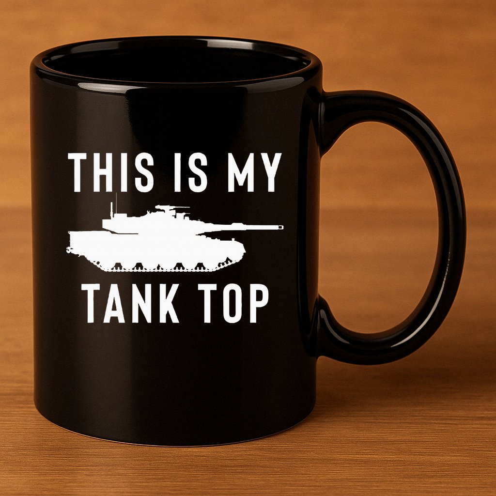 M1 Abrams Tank Funny Sarcastic Military Pun Gift 11oz C Handle Ceramic Mug