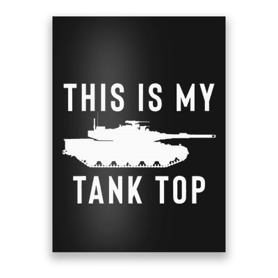 M1 Abrams Tank Funny Sarcastic Military Pun Gift Poster